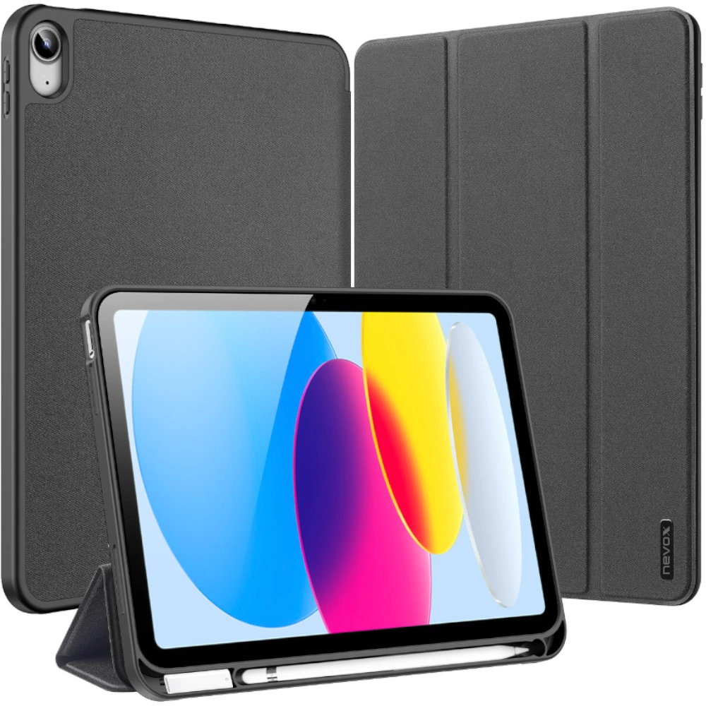 Nevox Vario Series Booktasche iPad 10.9" (10. Gen.) Basaltgrau